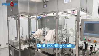 Ligne de remplissage aseptique de sérum animal pour FBS